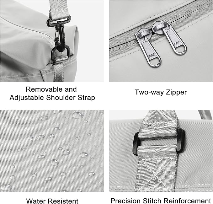 Travel Duffel Bag,Sports Tote Gym Bag,Shoulder Weekender Overnight Bag for Women