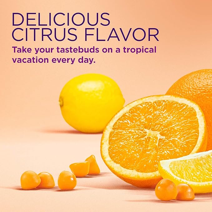 Nature's Bounty Optimal Solutions Hair, Skin & Nails with Biotin and Collagen, Citrus-Flavored Gummies Vitamin Supplement, 2500 mcg, 80 Ct (Pack of 2)