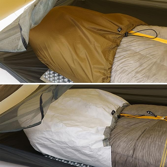 3F UL Gear Sleeping Bag Feet Waterproof Cover, Lightweight Tear Resistance Waterproof Cover with Adjusting Tape & Waterproof Press-Glue for Botton of Sleeping Bag, 0.22LBS