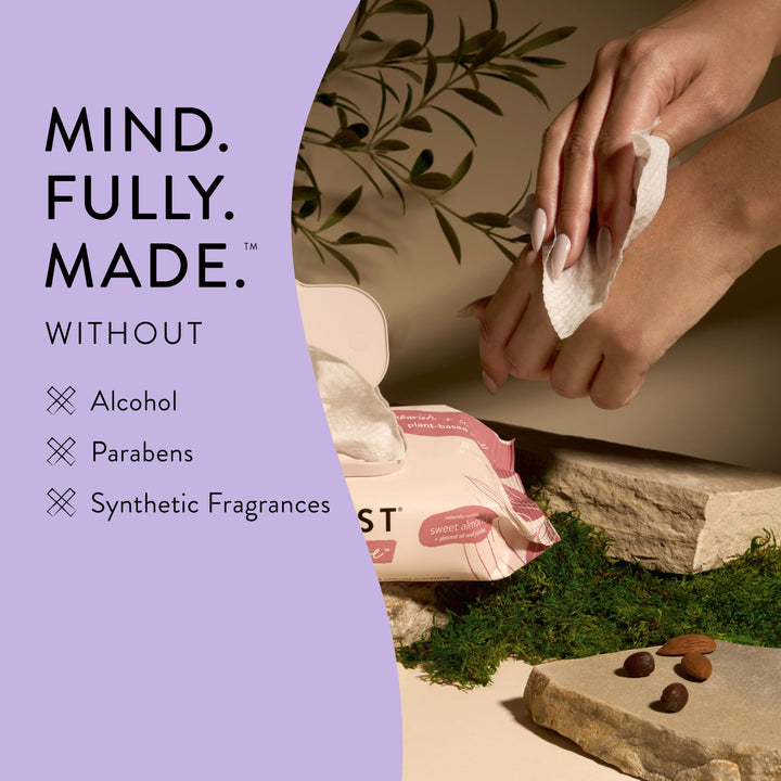 The Honest Company Hydrate + Cleanse Naturally Scented Wipes | Cleansing Multi-Tasking Wipes | 99% Water, Plant Based, Hypoallergenic | Aloe + Cucumber, 60 Count