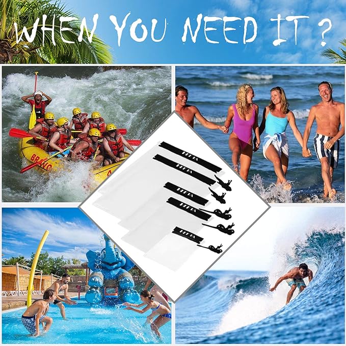 HEETA Waterproof Pouch, Screen Touch Sensitive Waterproof Bag Black & White Bundled with 5-Pack Clear Waterproof Dry Bag