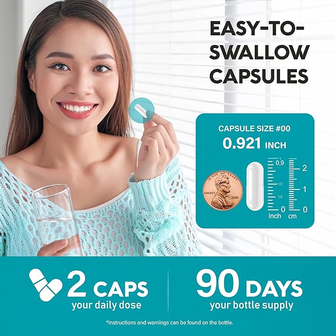 NAC Supplement | Selenium | B6 | B12 - Antioxidant, Immune Support - N Acetyl Cysteine 600 mg per Capsule, 1200 mg per Serving - Made in USA - Non-GMO, Gluten-Free, Vegan - 180 Caps, 3 Month Supply