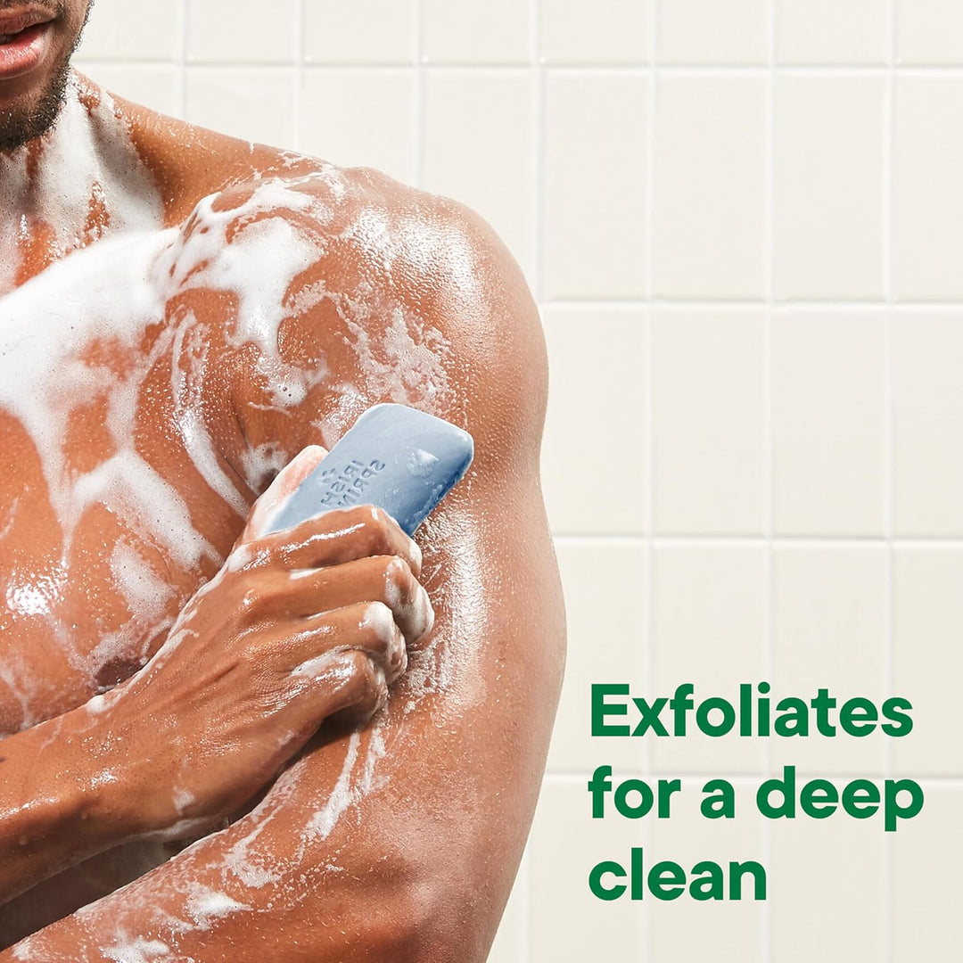 Irish Spring Men's Exfoliating Bar Soap | Fresh & Clean | 24 Pack | 3.7 Oz