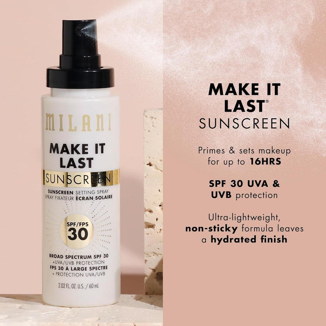 Milani SPF 30 Sunscreen Setting Spray | Primer & Protectant for Face