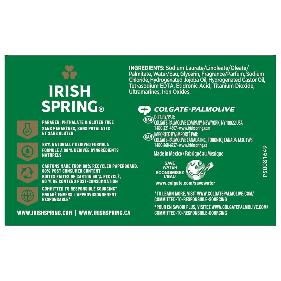 Aloe Vera Moisturizing Bar Soap | Irish Spring | 44.4 Oz | Hydrating Cleanser