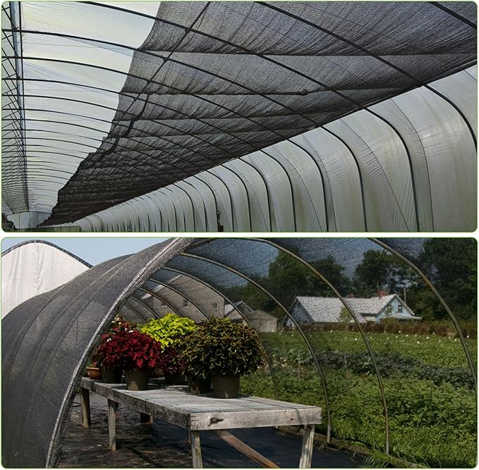 20x10Ft Mosquito Netting Garden Mesh Netting, Fly Bird Net Barrier Hunting Blind Plant Protecting Net, 3x6m Black