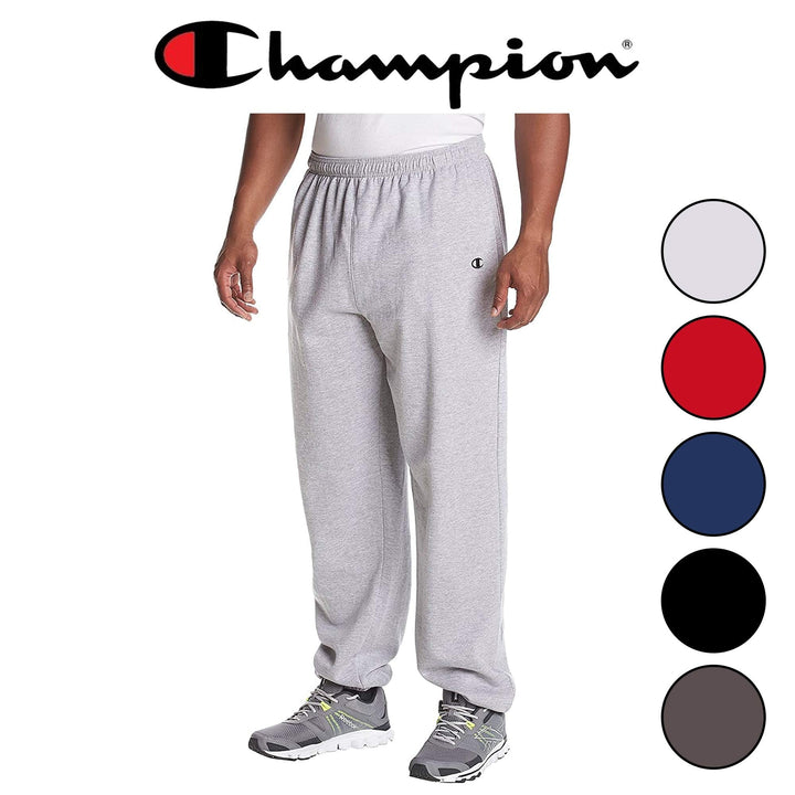 Champion Men's Big-Tall Fleece Pant, Charcoal Heather, 4X
