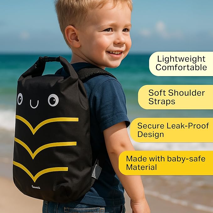 Kids Beach Bag Dry Bag Water Proof Resistent Travel Backpack Sacks for swimming Waterproof Backpack (Beetle, 5L)