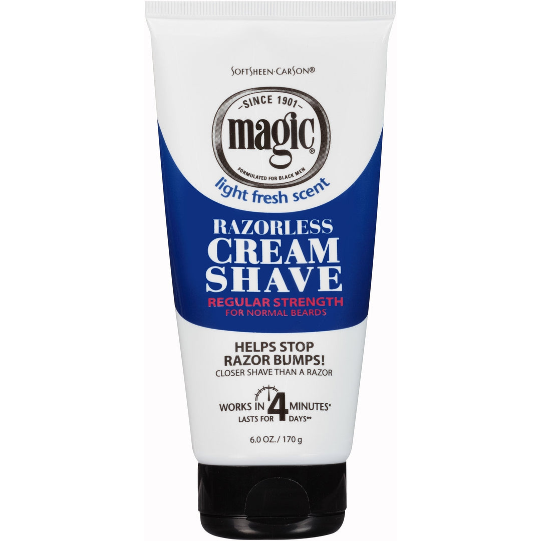Magic Razorless Cream Shave Regular Strength 6 Ounce (177Ml) (3 Pack)