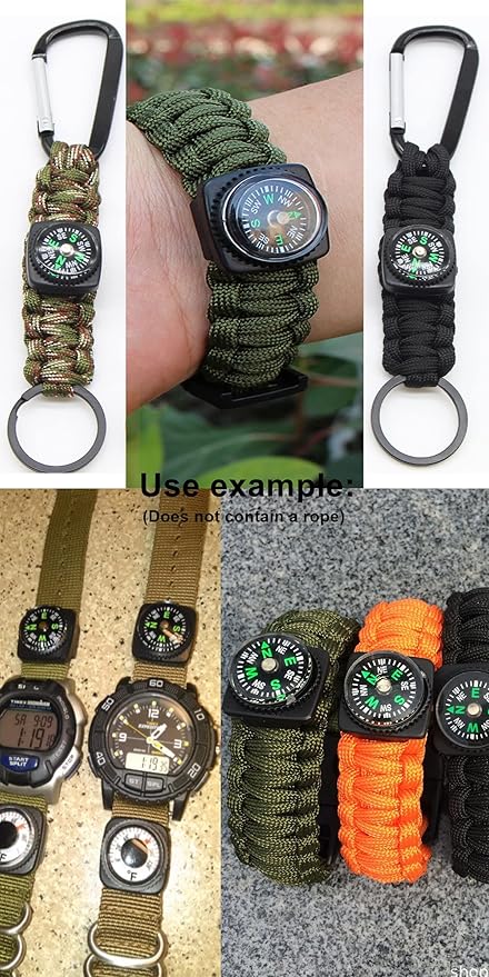 20 Pack Button Compass Mini Pocket Oil Filled Compass for Kids Hiking Survival Watch Band Paracord Camping Outdoor Activities Accessory Size Dia. 20mm