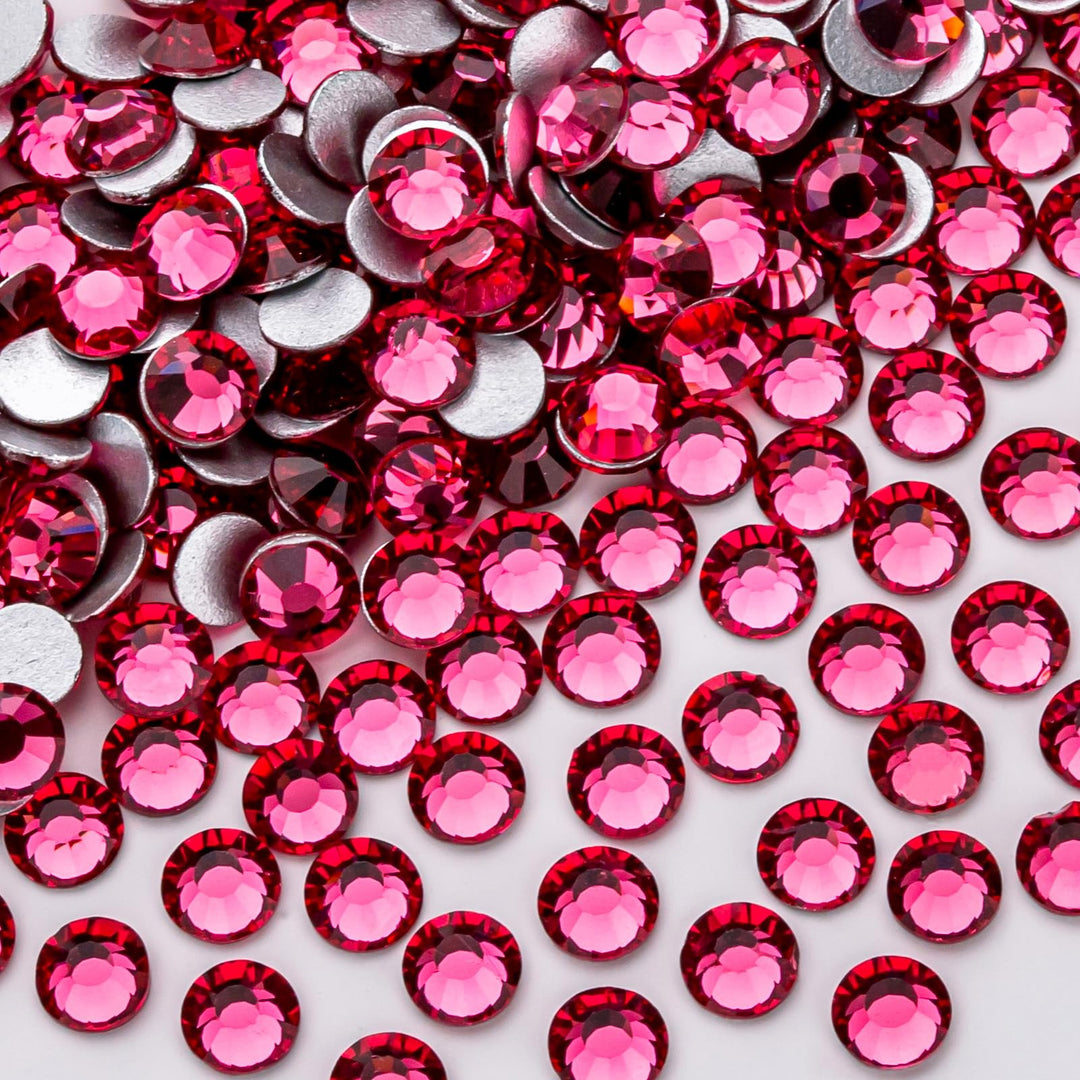 1440Pcs Rose Crystal Rhinestones,Glass Flatback Rhinestones Gemstones For Nail Face Makeup Art Crafts Clothes Decoration -(Ss20,