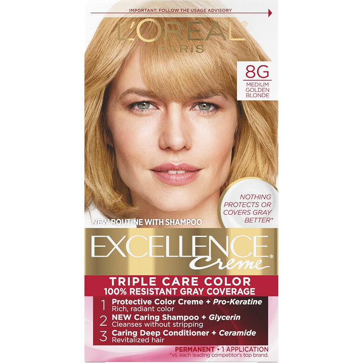 5RB Medium Reddish Brown Hair Color | L'Oreal Paris Excellence Creme – 8 Weeks Gray Coverage