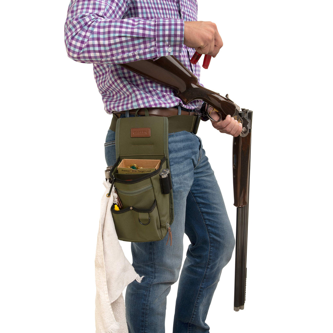 Allen Company Triumph Rip-Stop Shotgun Shell Bag - Clay, Trap, and Skeet Shooting Accessories - Hunting and Gun Range Gear - Olive Green