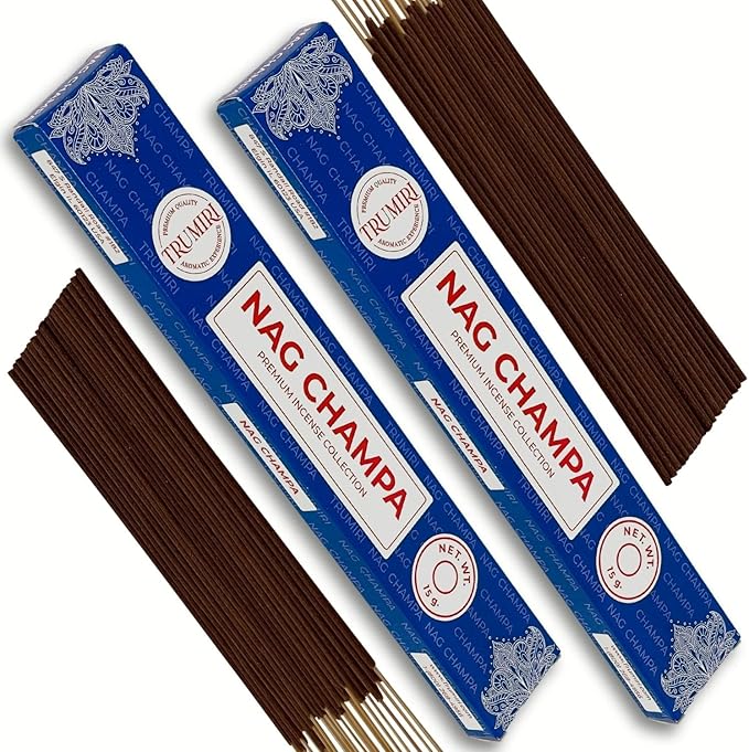 Nag Champa Incense Sticks - Total 30 Insence-Sticks - Dual Pack of 15 Insense - Inciensos - Inscents - Natural Non Toxic Ingredients - Incents - Incence - Inscense - Insents