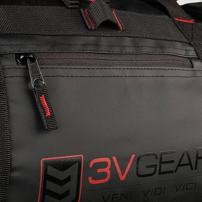 3VGEAR Smuggler Adventure Duffel Bag, 45L - Duffel Bag for Travel, Gym and Sports, Backpack, Handle Carry, Large D-Shaped Opening, Removable Straps - 45 Liters