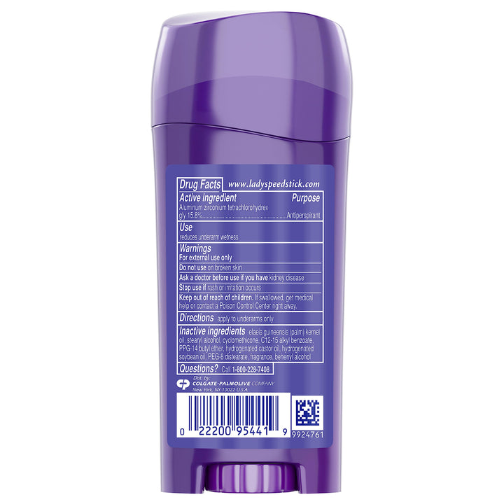 Lady Speed Stick Invisible Dry Antiperspirant Deodorant, Shower Fresh, 2.3oz, 4 Pack