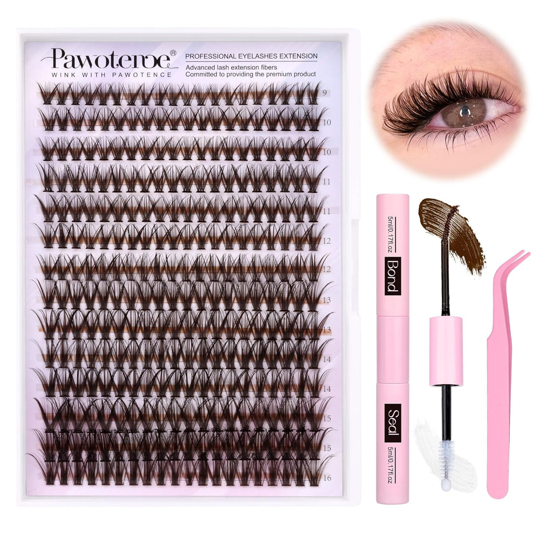 40D Cluster Eyelash Extensions | 280pcs Mix Length 9-16mm | Self-Application