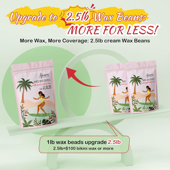1Lb Hard Rose Wax Beans | Full Body Hair Removal | Refill for Wax Warmer