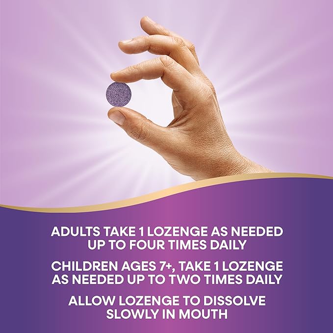 Nature's Way Sambucus Immune Elderberry Lozenges* with Vitamin C, Echinacea, & Zinc, 30 Lozenges