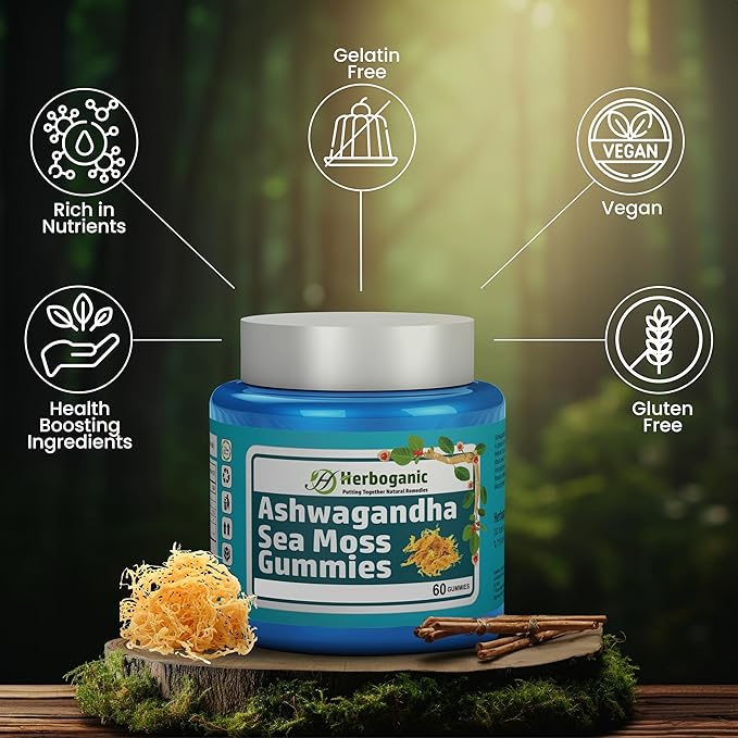 Ashwagandha Sea Moss Gummies - 60 Count
