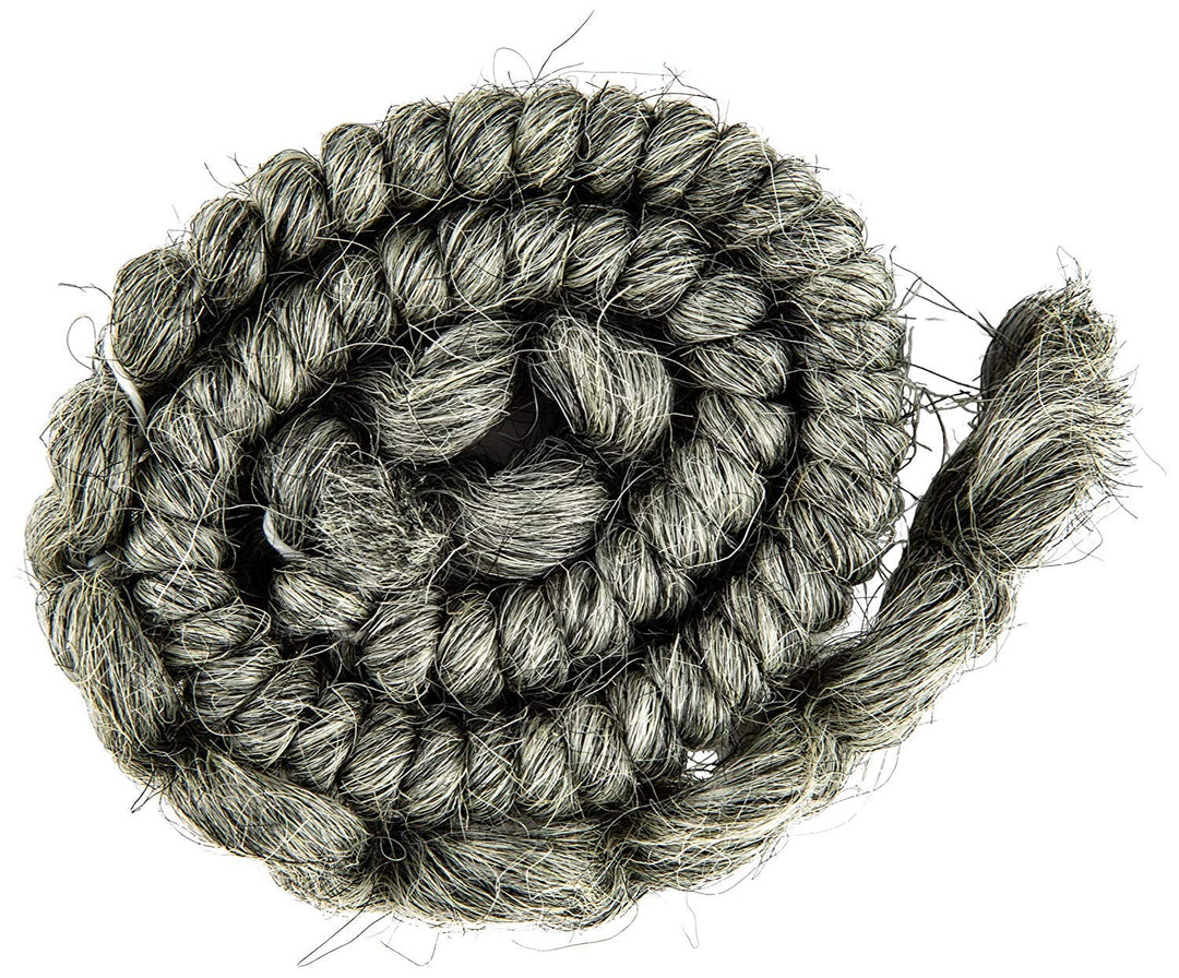 Mehron Makeup Crepe Hair 12-Inch Braid (Medium Grey)