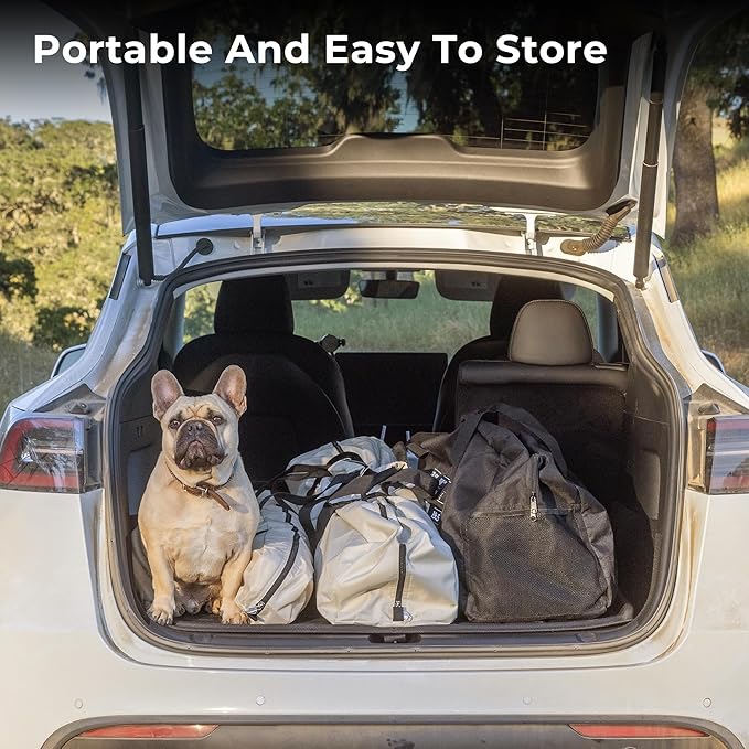 ACACIA Beach Tent Sun Shelter | 4-Person Portable Camping Tent with UPF 50+ Protection | Easy Setup Pop up Sun Shade | 10×10ft Privacy Sunshade for Camping & Backyard