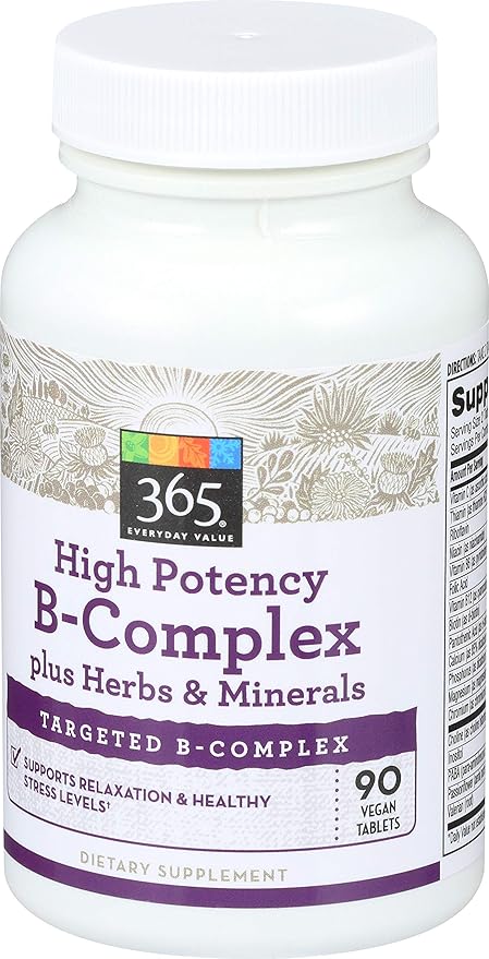 365 Everyday Value, High Potency B-Complex, 90 ct
