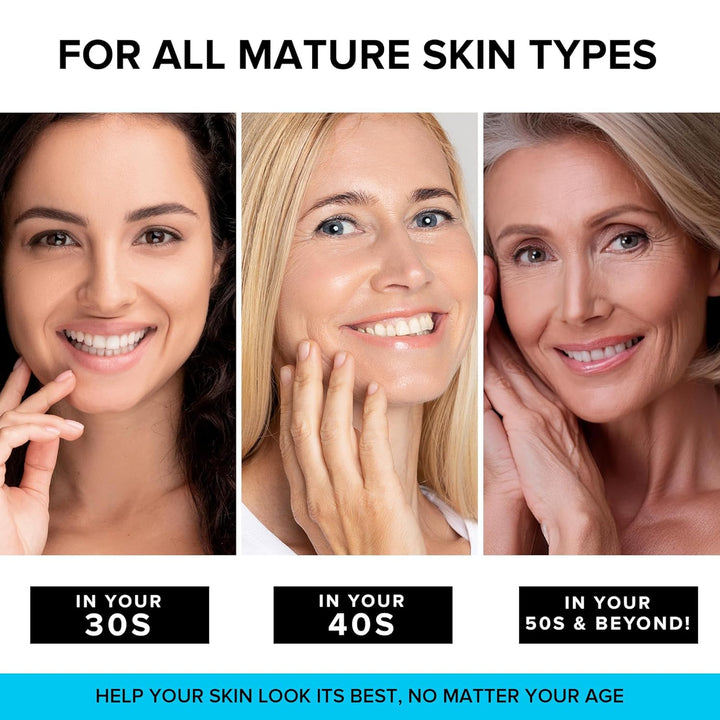 Anti-Aging Retinol Cream | Collagen & Hyaluronic Acid | Daily Moisturizer - 3.38 fl oz