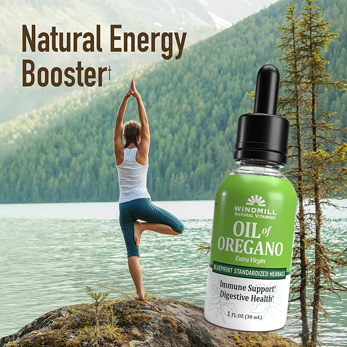 Windmill Natural Vitamins Oil of Oregano, Herbal Blend for Immune Support, Supports Digestive Health, 1 fl oz, 448 Servings (Pack of 2)