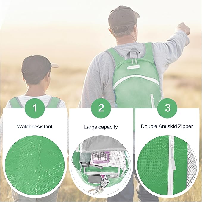 35L Foldable Waterproof Backpack For Outdoor Sports Travel Inside Wet Clothes Compartment Packable For Multiple