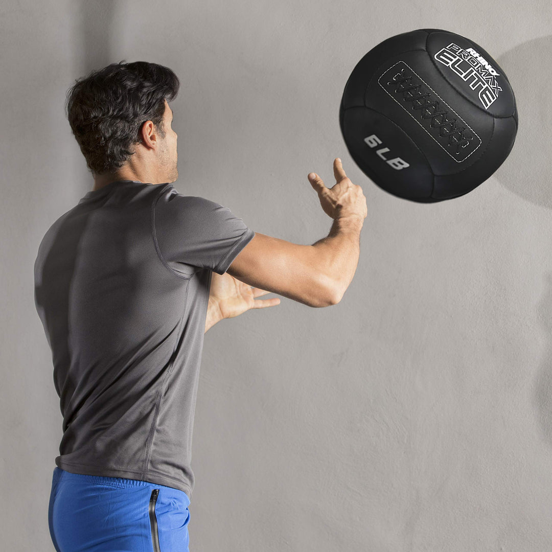 Champion Sports PRX6 Rhino Promax Elite Slam Balls, 6 lb, Soft Shell with Non-Slip Grip, Medicine Wall Exercise Ball for Weightlifting, Plyometrics, Cross Training, & Home Gym Fitness