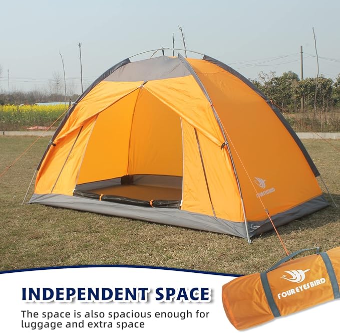 7.2 × 4 × 4 Feet Single Backpack Tent, Waterproof Camping and Hiking Tent can be Used by One Person, Light and Durable