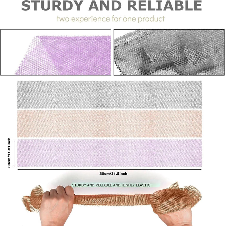 3-Piece African Exfoliating Shower Set | Bright Colors for Smooth Skin