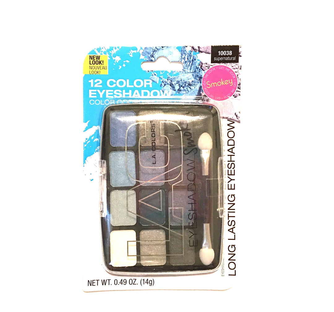 L.A. Colors 12 Color Eyeshadow Palettes, Supernatural