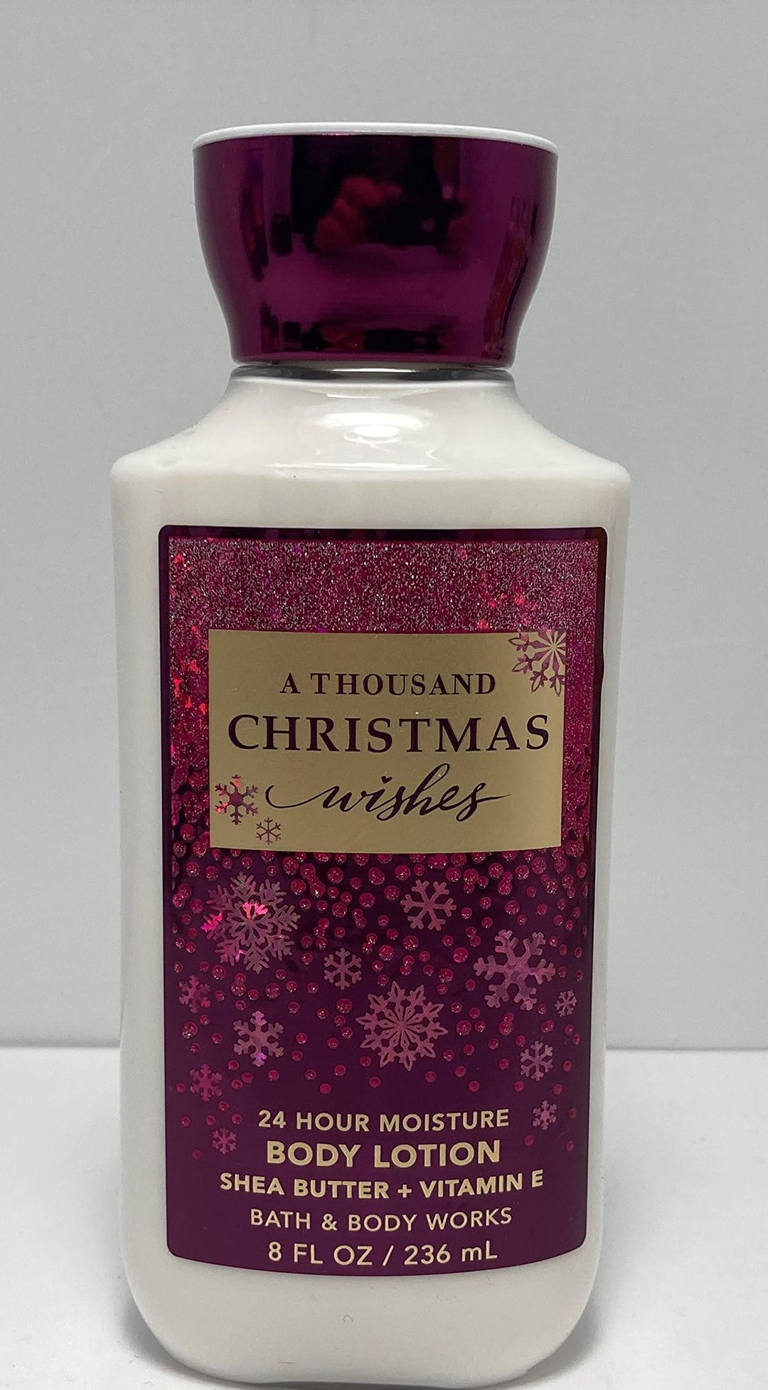 Bath And Body Works A Thousand Christmas Wishes 24 Hour Moisture Body Lotion 8 Ounce Limited Edition Scent