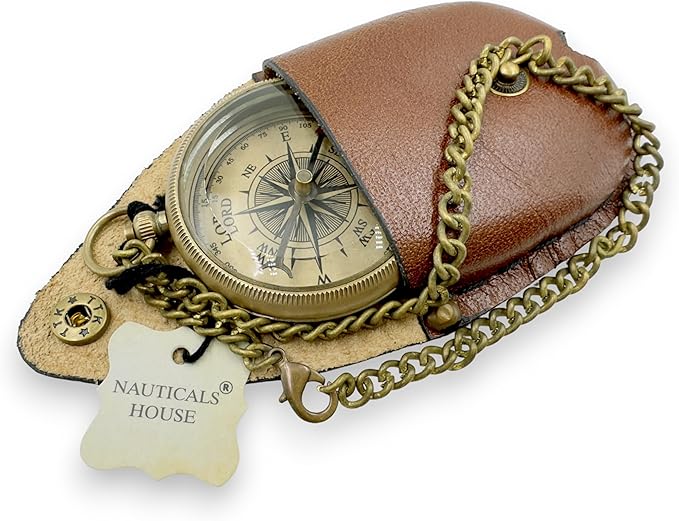 Bible Verse Brass Compass – “Trust in The Lord with All Your Heart” (Proverbs 3:5-6) | Religious Gifts for Men, Women, Boys, Girls, Teens | Daily Encouragement, Easter, Baptism, Faith-Based Keepsake