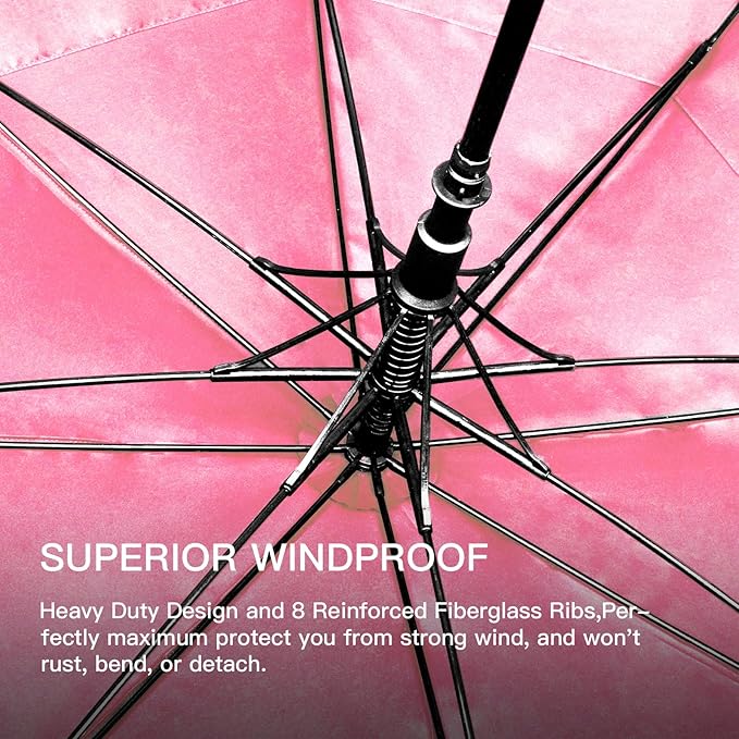 Auto Open Golf Umbrellas 62/68/72 Inch Extra Large Oversize for Business & Home, Ventilated Double Canopy Windproof Waterproof Stick Umbrella for Rain & strong wind
