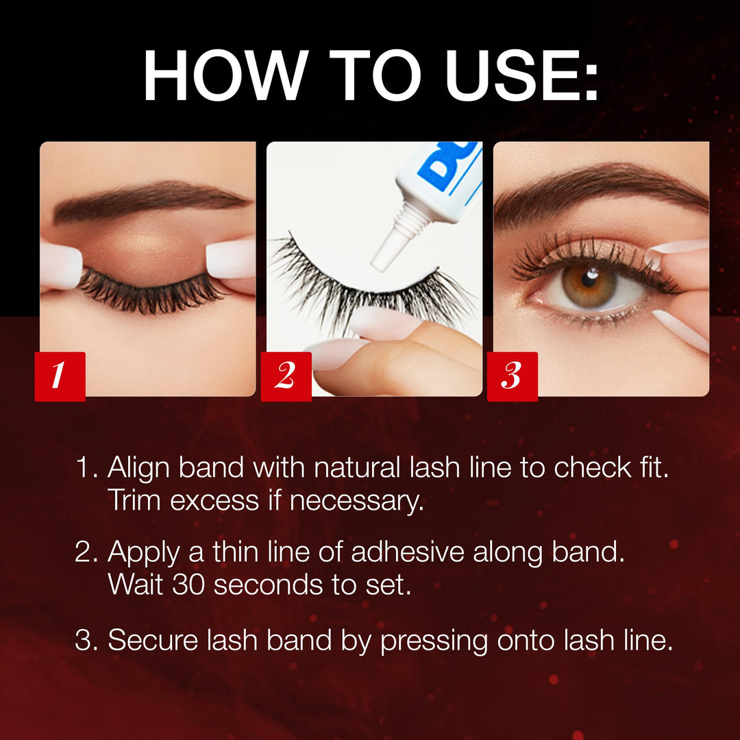 Ardell Baby Wispies False Eyelashes, Lightweight and Handcrafted, with Lash Glue, 1-pack