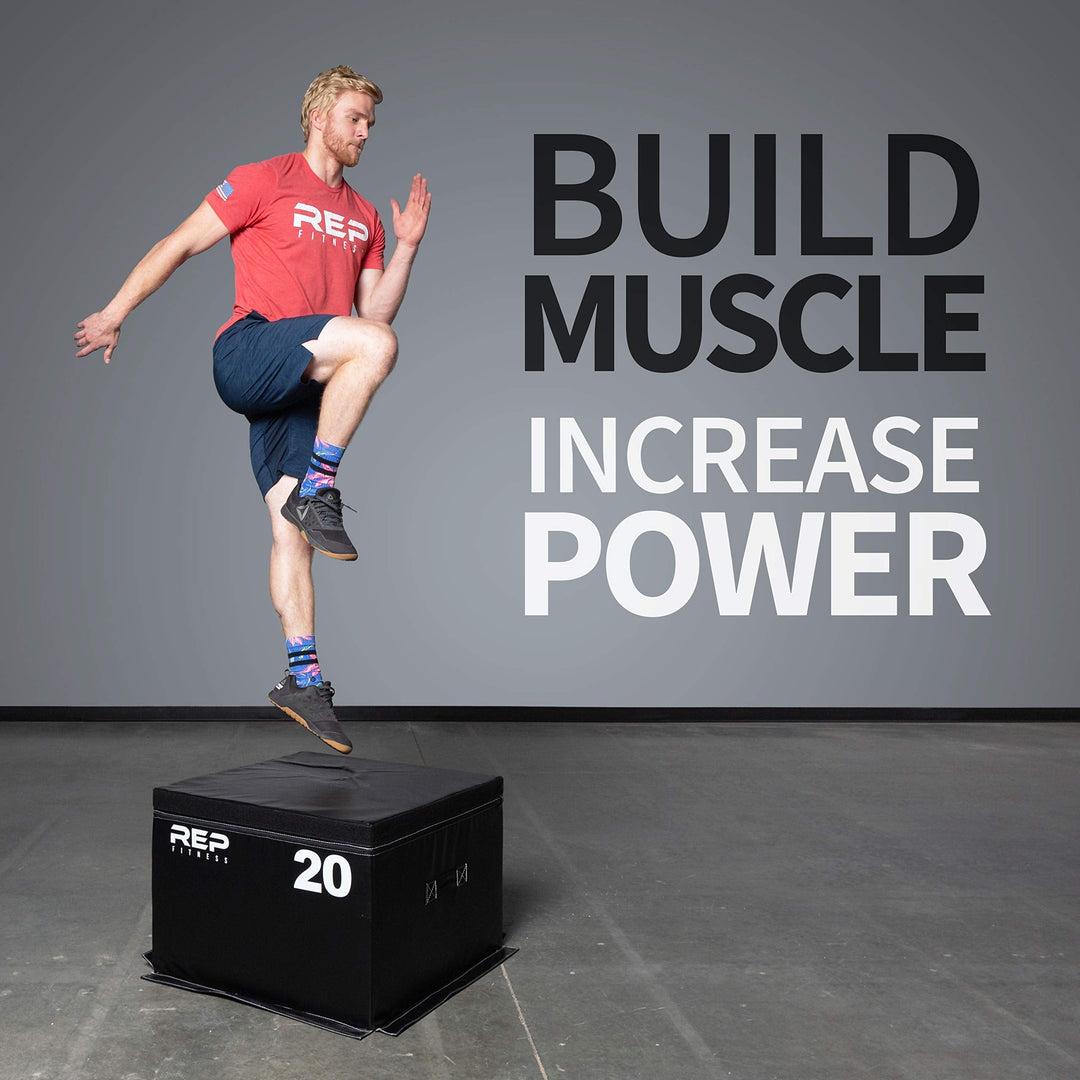 Rep Foam Soft Plyo Box for Plyometric Exercises and Conditioning - 6 inch Height