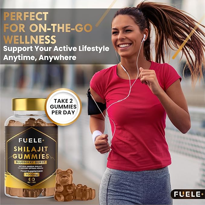 Shilajit Gummies - Shilajit for Men and Women, Himalayan Shilajit with 85+ Minerals, Energy Boosting & Immunity Support, High Strength 30000mg, Pure Shilajit Gummies - 1 Month Supply Per Bottle
