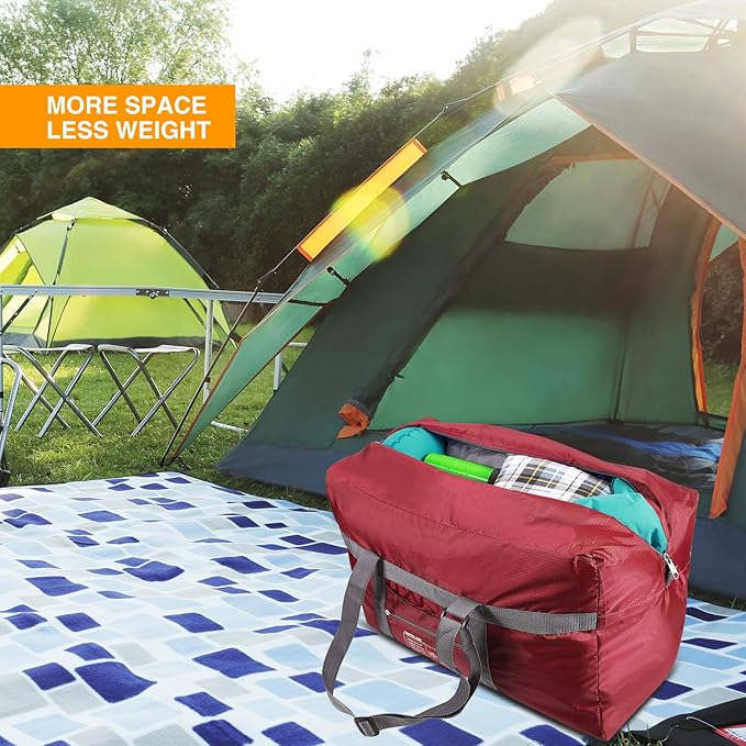 REDCAMP Foldable Travel Bag, Large Sports Bag, 75L/96L/100L, Lightweight Waterproof Tote Bag