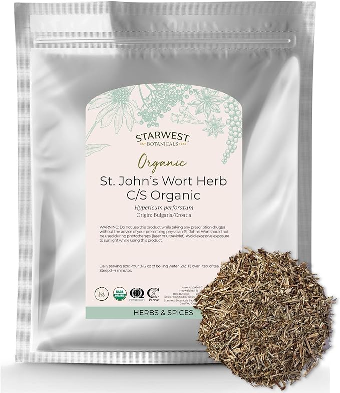 St. John'S Wort Herb C /S Organic 1 Lb (453 G) - Starwest Botanicals