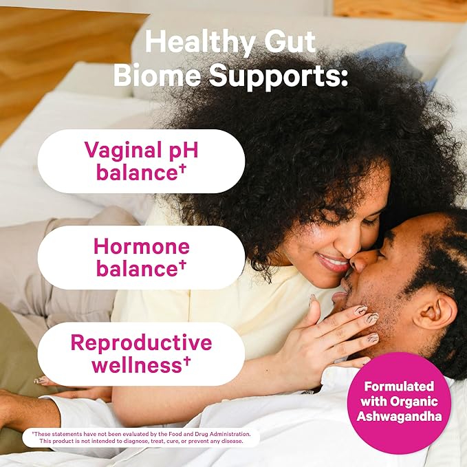 Pink Stork Fertility Support Probiotics for Women with Ashwagandha for Vaginal Health, Conception, pH Balance, Hormone Balance, and Gut Flora, Fertility Supplements for Women, 30 Capsules