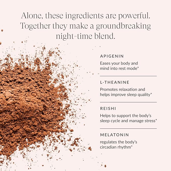 Beam Dream Sleep Powder, Sleep Aid, Sleep Aids for Adults, Contains Magnesium, Melatonin, L Theanine, Apigenin, Natural Sleep Supplement, Vegan, Non GMO, 3rd Party Tested, 5 Servings, Sea Salt Caramel