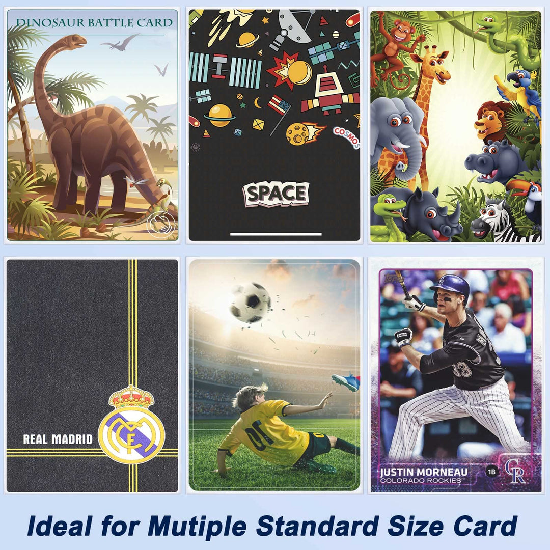 1200 Counts Card Sleeves Toploaders for Trading Card, Soft Clear Card Protective Sleeves Deck Card Protectors Fit for Baseball Cards, Sports Cards, MTG, Yugioh Card Game Card Standard Cards