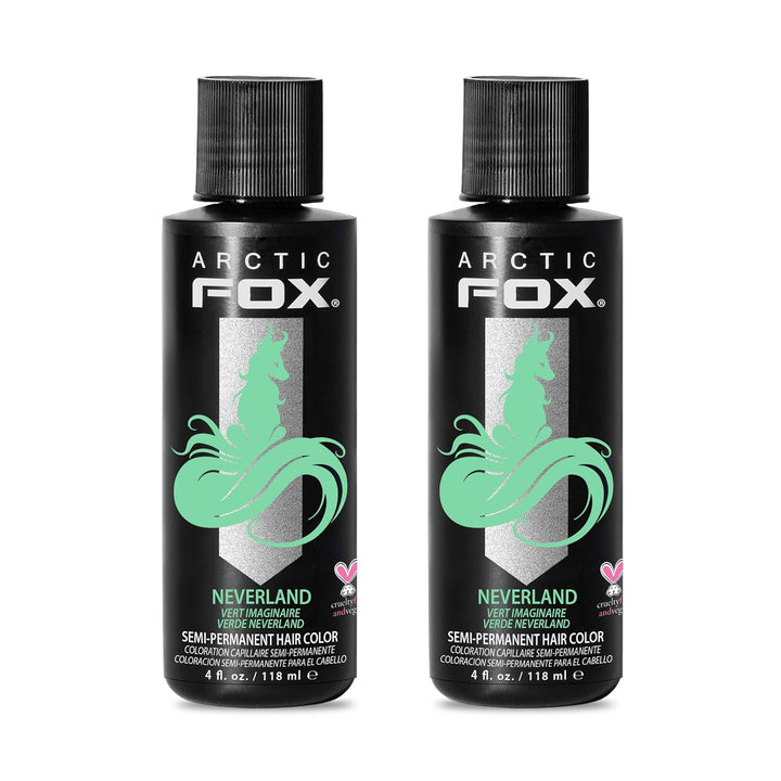 ARCTIC FOX Vegan Semi-Permanent Hair Color Dye | AURORA KISS 5.6 Fl Oz (2-Pack)