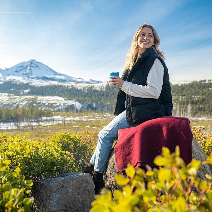 Arcturus Military Wool Blanket - Warm, Thick, Washable - Great for Outdoors, Camping, Stadium Blanket, Picnics, Travel - Car & Bushcraft Survival Kits, Large 64in x 88in 4.5 lb