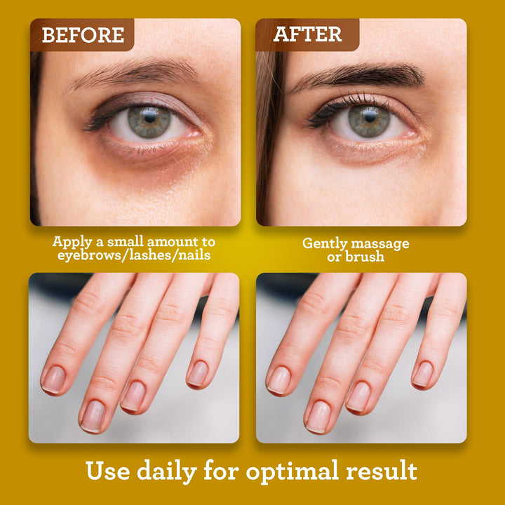 GuruNanda Castor Oil (8 Fl oz), 100% Pure, Cold Pressed & Hexane-Free, Hydrating Carrier Oil, Natural Castor Oil for Hair, Eyebrows & Eyelashes Growth