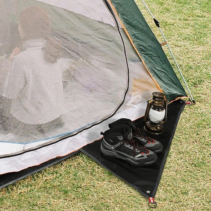 REDCAMP Ultralight Tent Footprint, PU 2000 Waterproof Camping Tent Tarp with Drawstring Carrying Bag, Waterproof Camping Tarp for Outdoor Hiking Camping