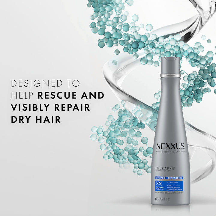 Nexxus Therappe Shampoo Ultimate Moisture For Dry Hair Silicone-Free 13.5 oz